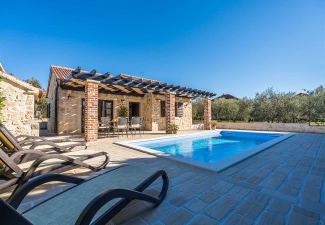 Villa in Sukošan - Stone Villa Petit Rustica with heated pool