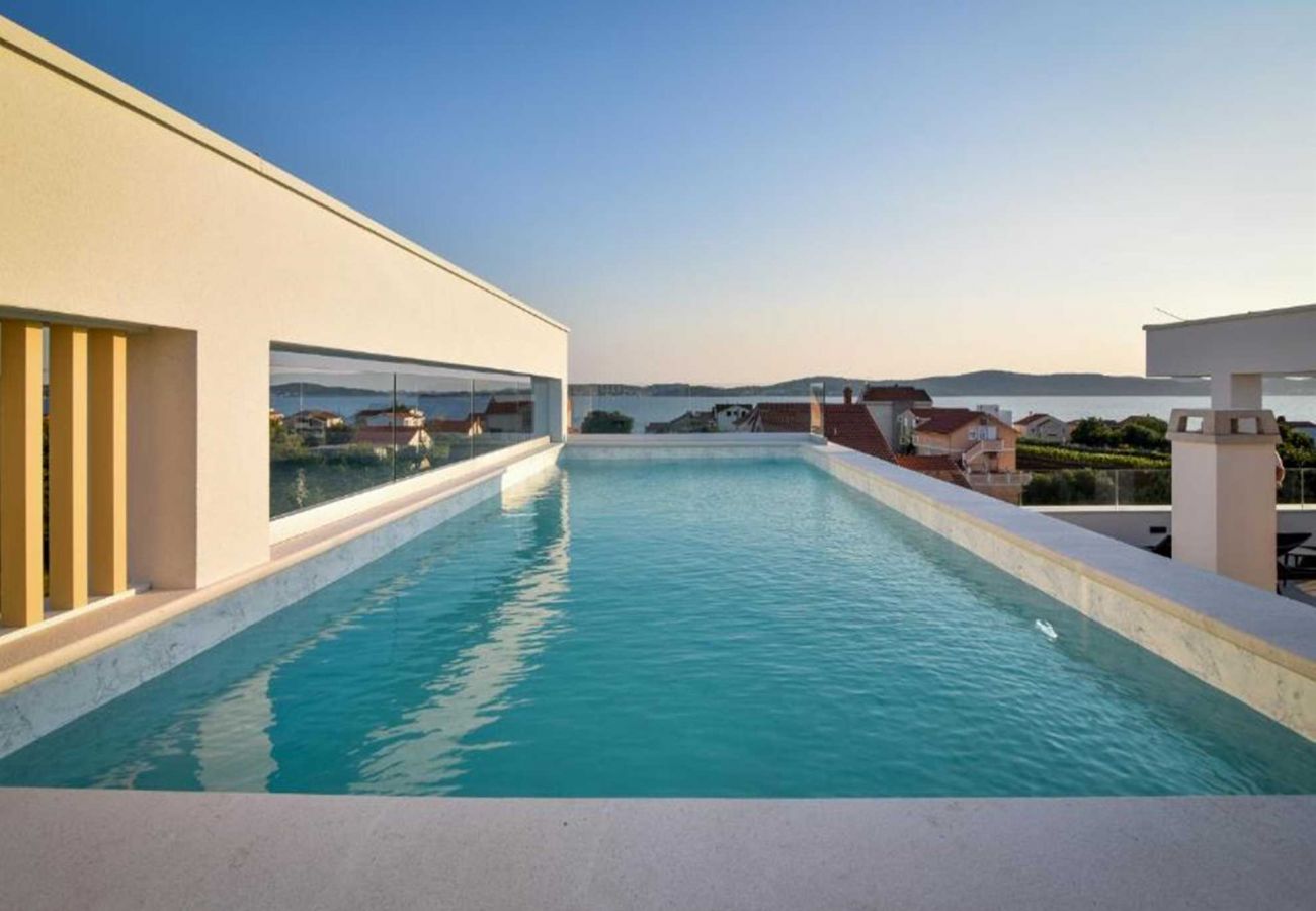 Ferienwohnung in Bibinje - Villa La Perla Apt 2 4+2 with heated rooftop pool